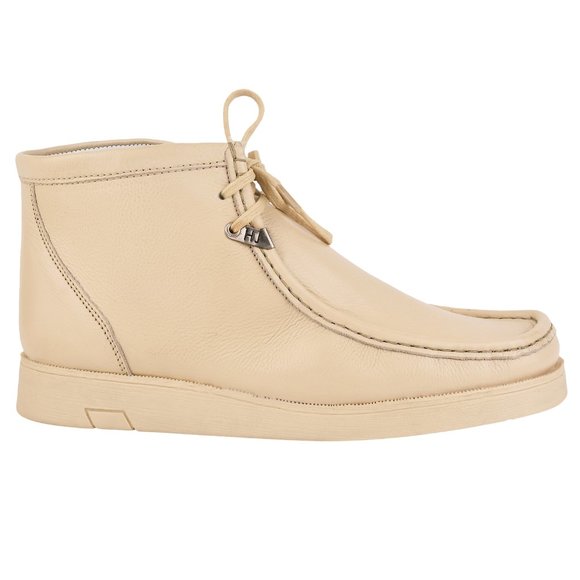 Humara Joe Beige LEATHER DESERT CHUKKA CASUAL BOOTS - Picture 5 of 7